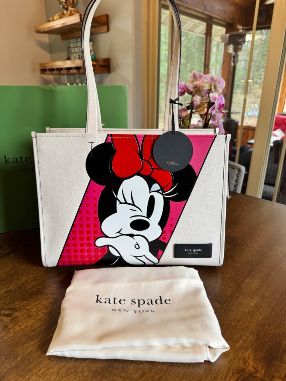 Kate Spade x Disney Minnie Mouse Tote Shoulder Bag Limited Edition Mickey